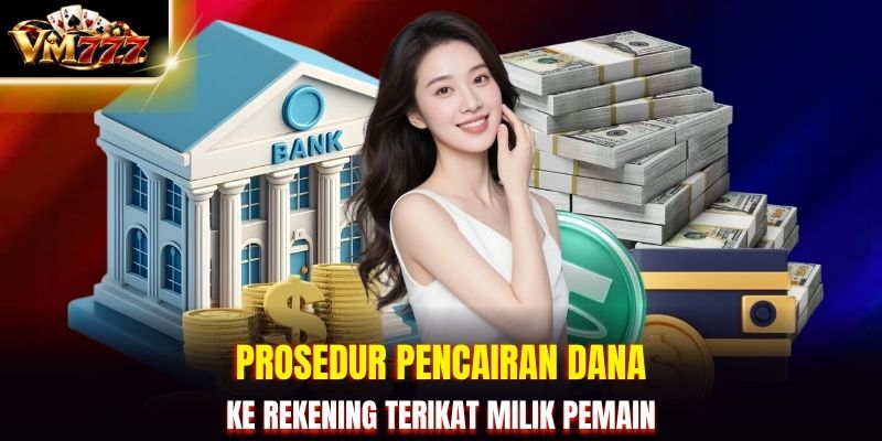 Prosedur pencairan dana ke rekening terikat milik pemain
