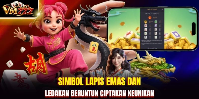 Simbol lapis emas dan ledakan beruntun ciptakan keunikan